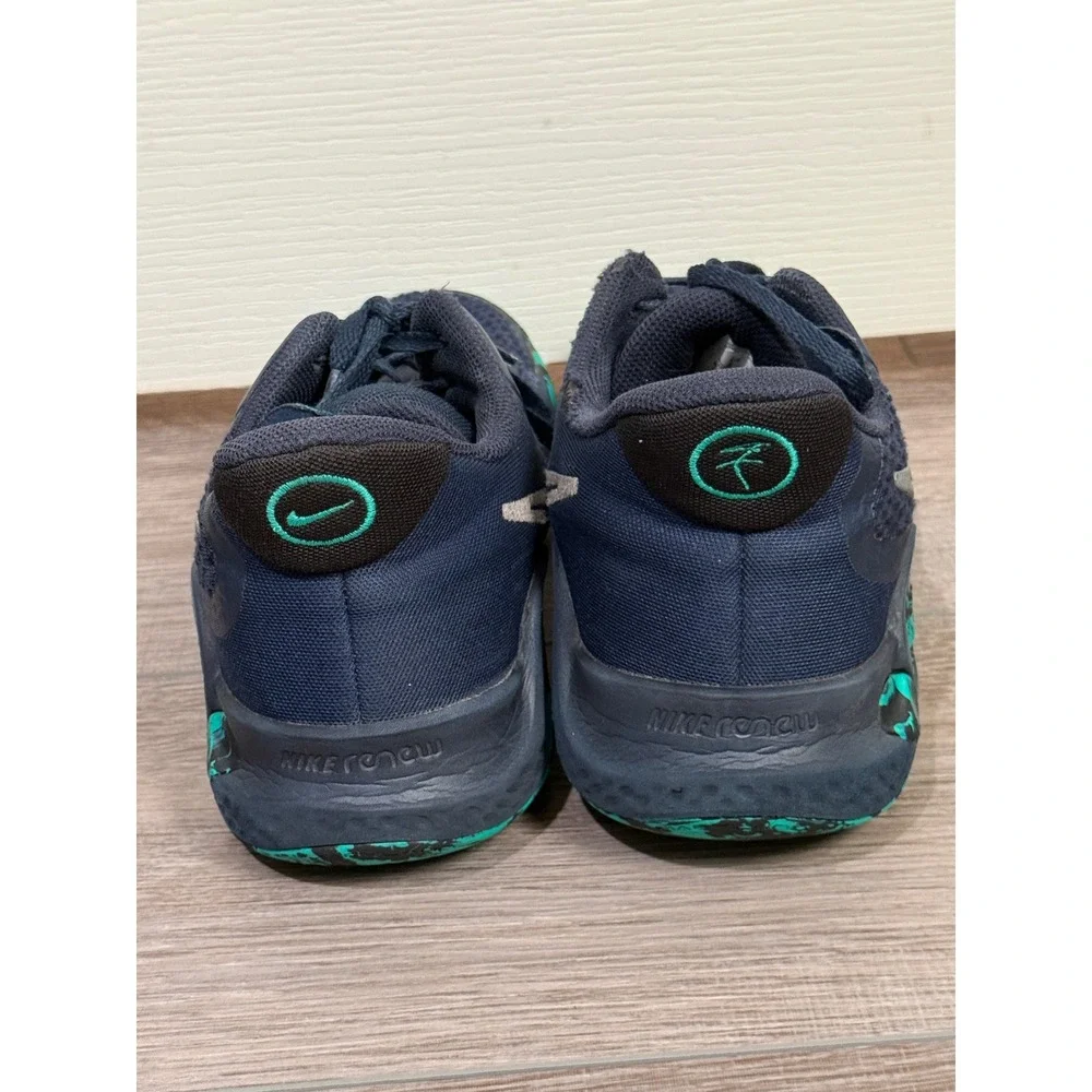 Nike Renew Elevate 2 Basketball Shoes Navy Blue Teal Marbled CW3406-402 Mens 8